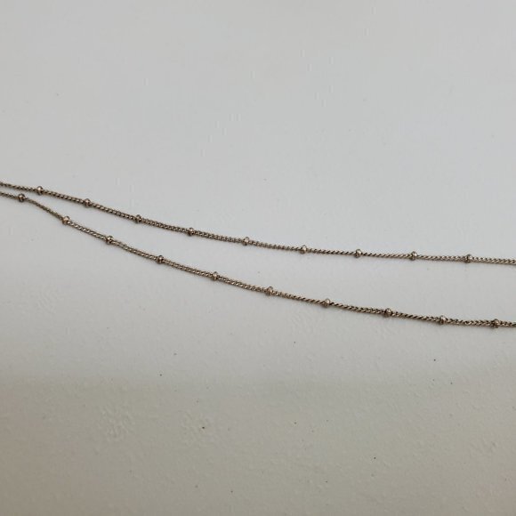 Fossil Necklace Clover 7 Horseshoe Silver Tone Chain Charm Luck Dainty‎ Ball - Picture 3 of 6